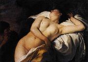 Jan Gerritsz. van Bronckhorst Sleeping Nymph and Shepherd France oil painting artist